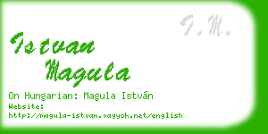 istvan magula business card